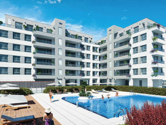 Ática vista piscina