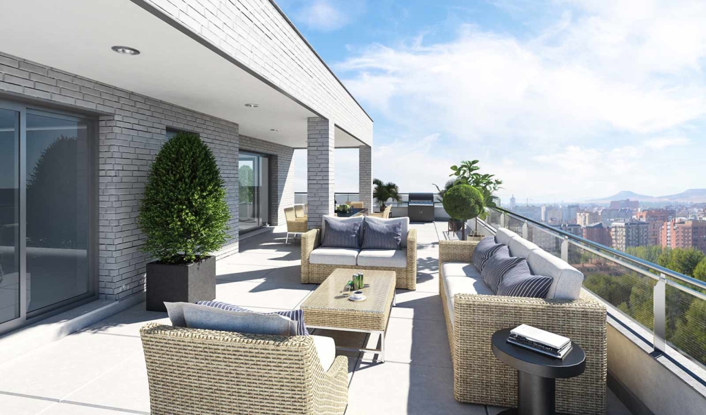 Ática Vista terraza