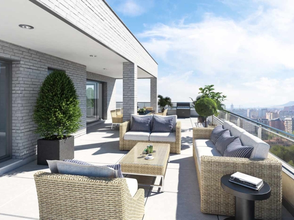 Ática Vista terraza