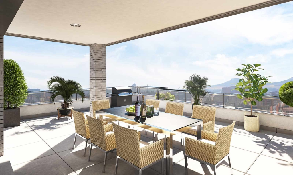 Ática Vista terraza