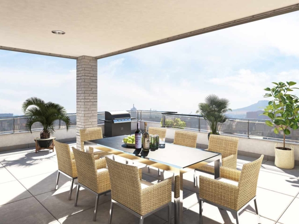 Ática Vista terraza