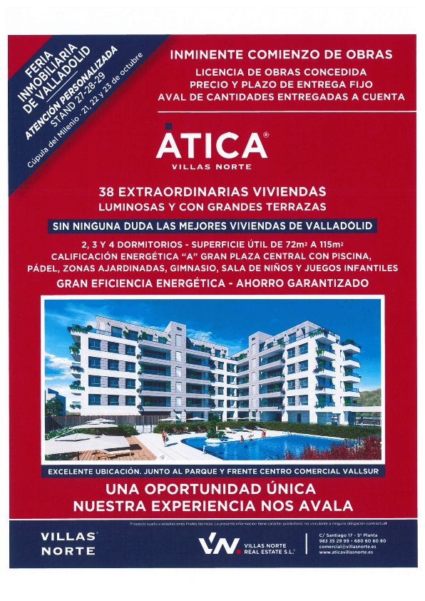 FERIA INMOBILIARIA VALLADOLID: 21, 22 Y 23 OCTUBRE 2022.