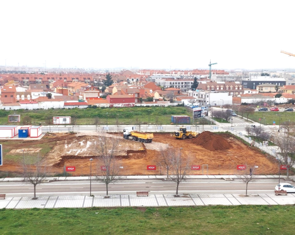 inicio construcción obra nueva frente a Vallsur